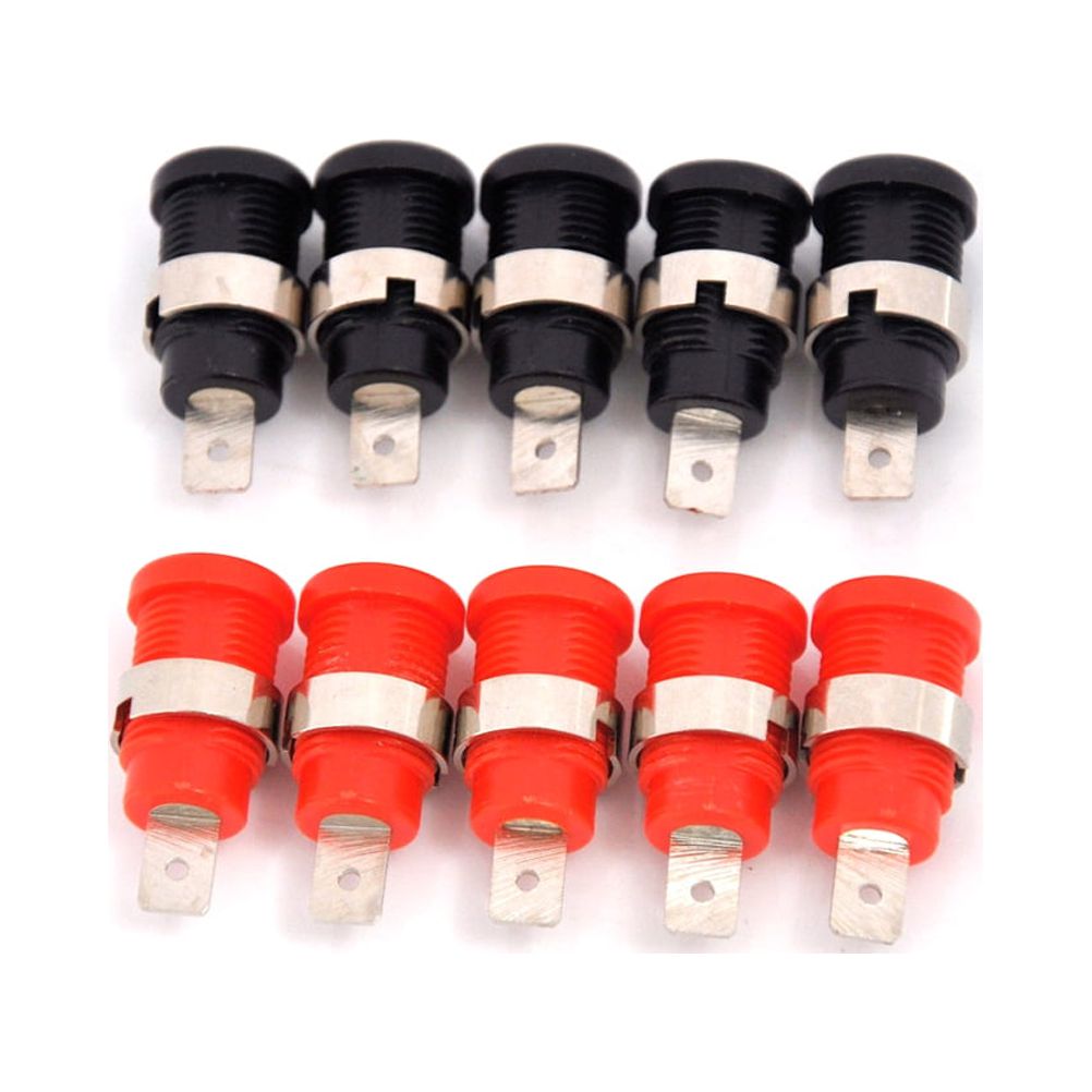 10Pcs 4mm Banana Female Jack Socket Panel Mount Binding Post