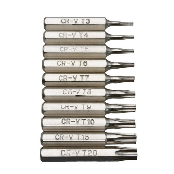 10Pcs 4mm Security Blossoming Bit Set 1/4inch Hexagonal Star Screwdriver Bit Set Screw Driver