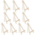 thumbnail image 1 of 10Pcs 5 Inch Mini Wood Display Easel Triangle Frame Foldable Small Wedding Table Card Tripod Stand Tabletop Holder for Displaying Small Canvases Photos Artist Painting Art Crafts, 1 of 8