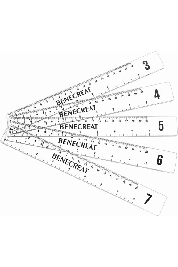 10Pcs 5 Size Polymer Clay Depth Guide 3 4 5 6 7mm Acrylic Depth Guide Clay Rolling Pin Guide with Protective Film for Polymer Earrings DIY