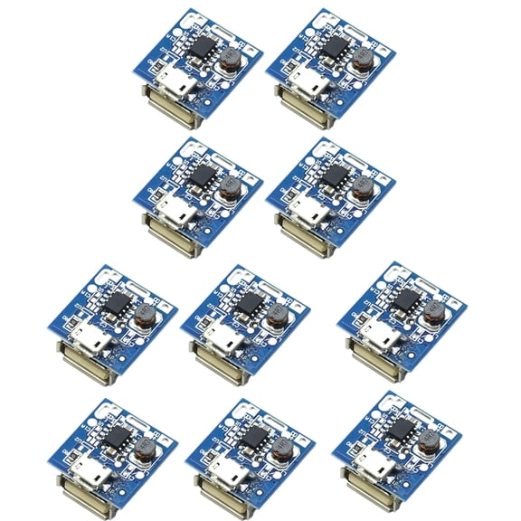 10Pcs 5V Step Up Power Module Board 134N3P with Charging and Discharging Management for Battery Charging
