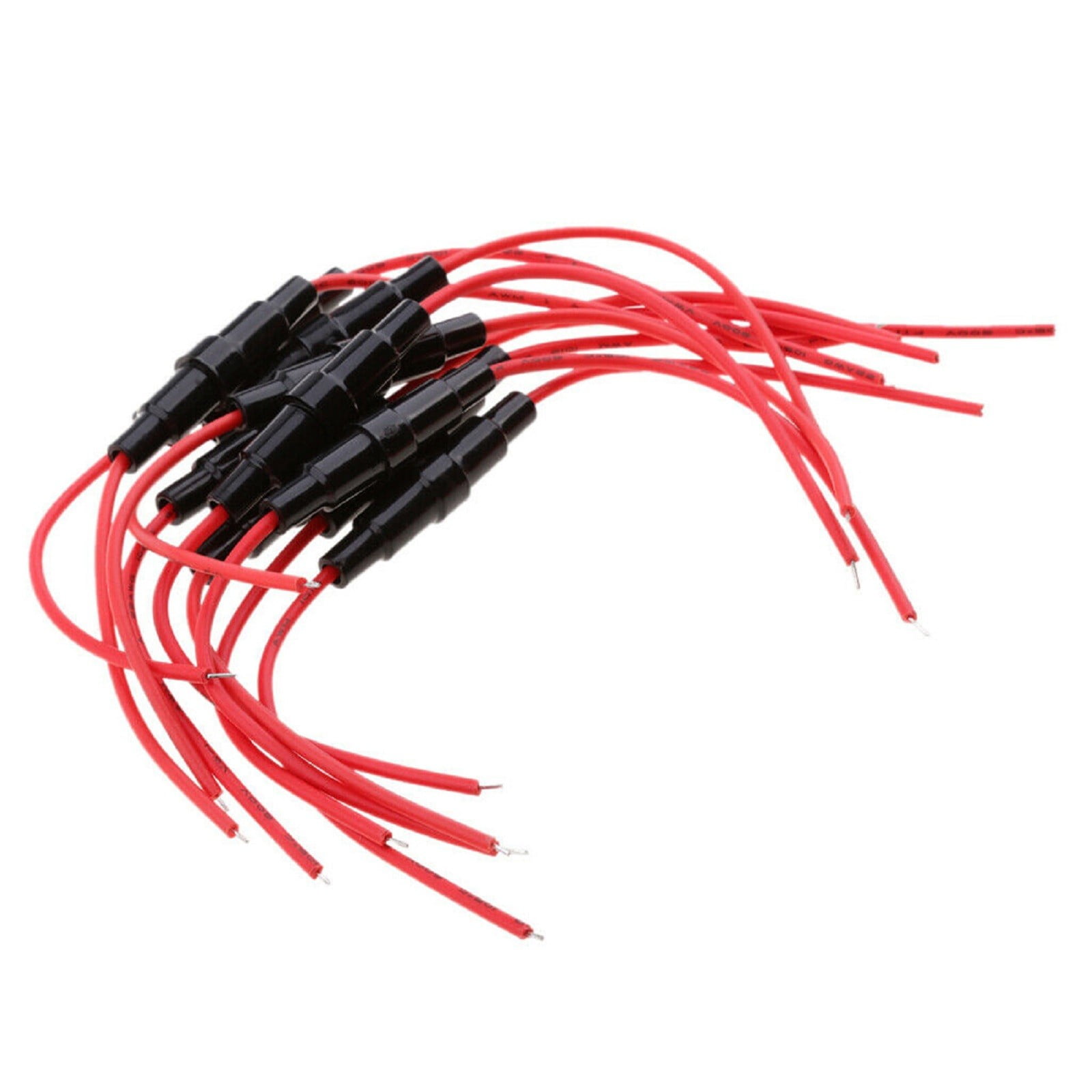 10pcs 5x20mm Inline Fuse Holder FastBlow Screw Type Fuse Holder with