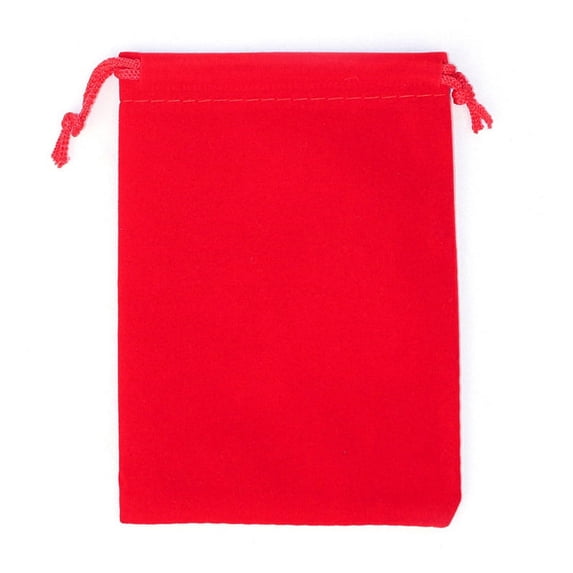 10Pcs 5x7 Velvet Bag Drawstrings Pouches Small size Jewelry Gift Display Packing Bags Flannel Sachet Fabric Bolsa Red 7x9cm