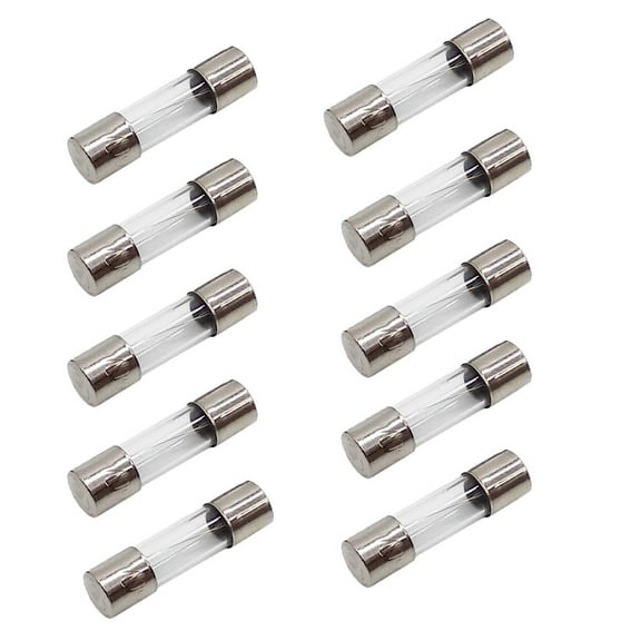 10Pcs 6.3A Fast Blow Fuse 6.3 Amp Fast Acting Fuse F6.3AL 250V Quick Blow Glass Fuse 5x20mm