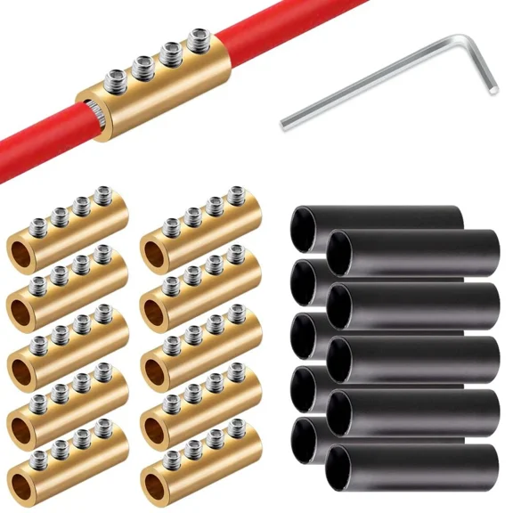 10Pcs 6 Awg Gauge Wire Connector Nut Kit, 80A Splicing Quick Wiring Connection