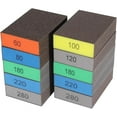 thumbnail image 1 of 10Pcs 60 to 280 Grit Sandpaper Set Polishing Sanding Sponge 3.9 x 2.7 Inch Rectangle Colorful Soft Foam Hand Wet Dry Blocks Tools Pads Sheets for DIY Model Drywall Metal Wood Furniture Polishing, 1 of 7