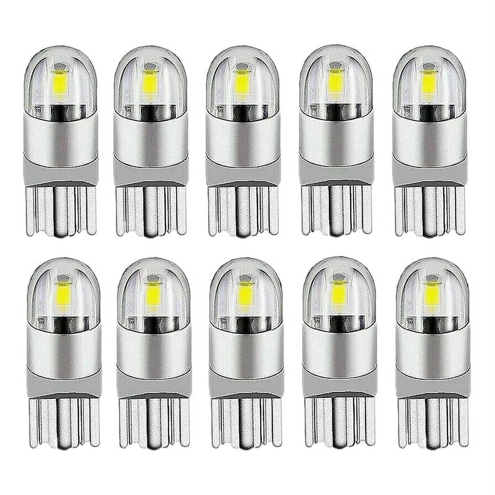 10Pcs 6000K Canbus T10 168 194 W5W Dome License Side Marker LED