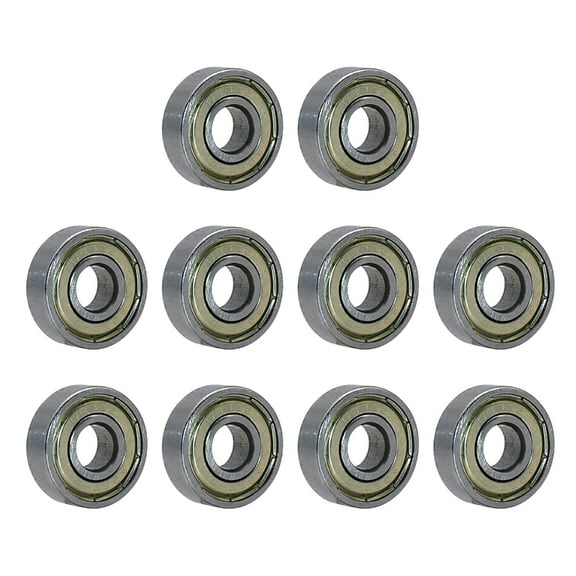 10Pcs 608ZZ Ball Bearings Skates Bearings Double Shielded Miniature Ball Bearings for Skateboards Scooters Accessories