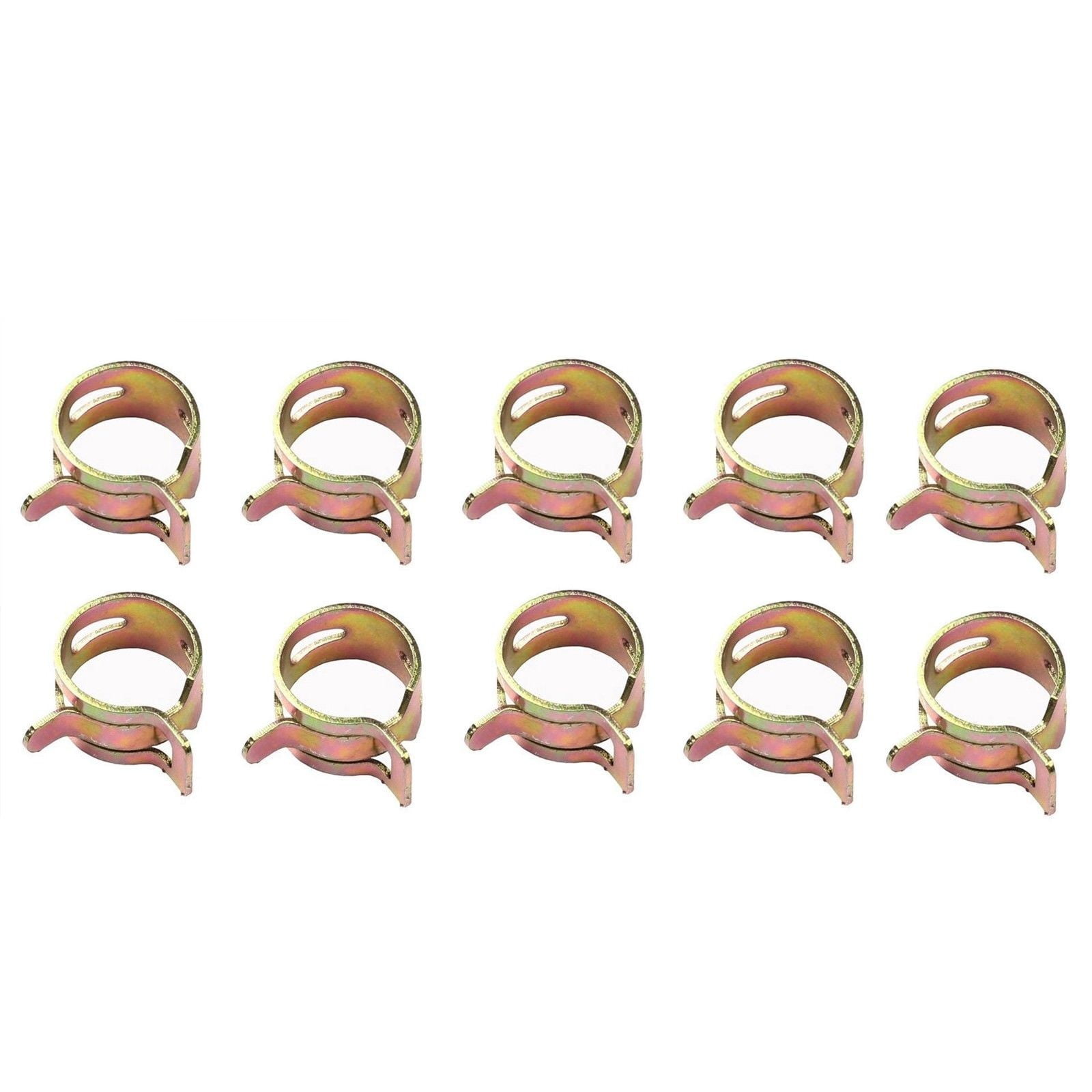 10Pcs 6Mm Spring Clip Vacuum Fuel Oil Hose Line Clamps
