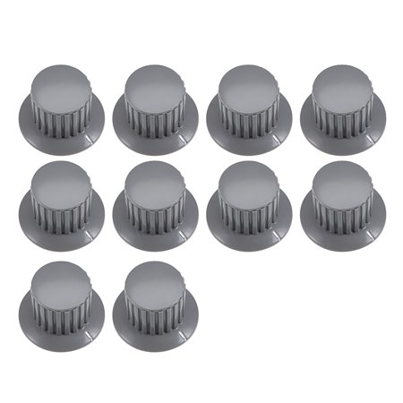 10Pcs 6mm Insert Shaft 32.5x20.5mm Plastic Potentiometer Rotary Knob Pots