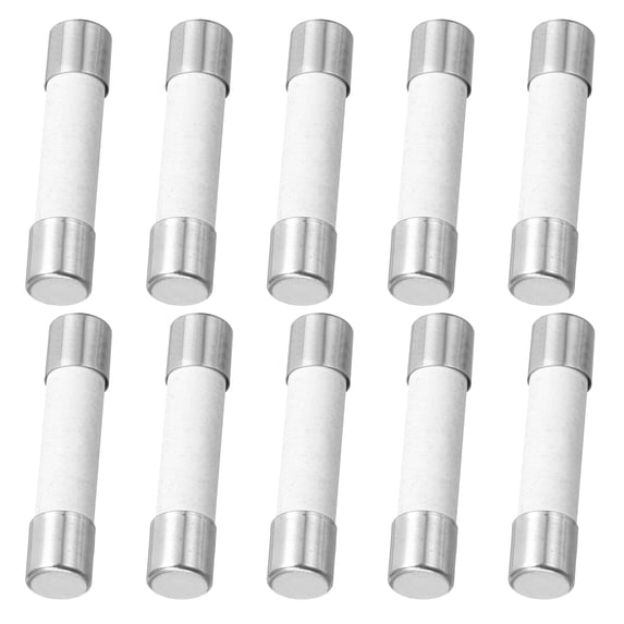 Uxcell 10Pcs 6x30mm Ceramic Fuse 250V Slow Blow Ceramic Fuses for LCD TV T5A