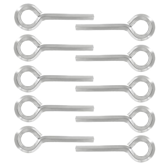 10Pcs 7/32'' Standard Hex Dogging Key with Full Loop,Silver Allen Wrench Door Key for Push Bar Exit Devices,Solid Steel Hex Dogging Key Set for Devices with Door Locks