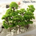 10Pcs 7/9cm Model Trees Train Railroad Layout Diorama Mini Scenery Plastic Scales Scene ...