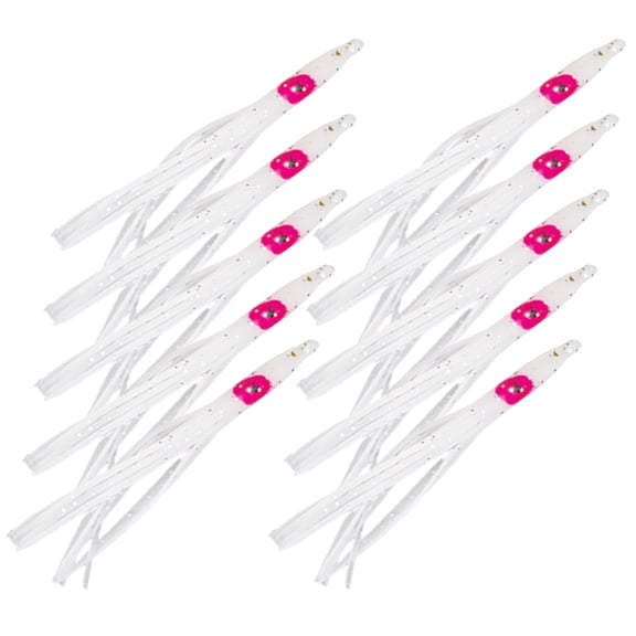 10Pcs 8cm Octopuses Soft Fishing Lure Octopuses Squid Soft Baits Skirted Squid Jigging Sea Fishing Baits Easy to Use