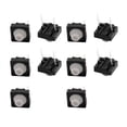 thumbnail image 1 of 10Pcs 8mmx8mm Panel PCB Momentary Tactile Tact Push Button Switch 2 Pin DIP, 1 of 2