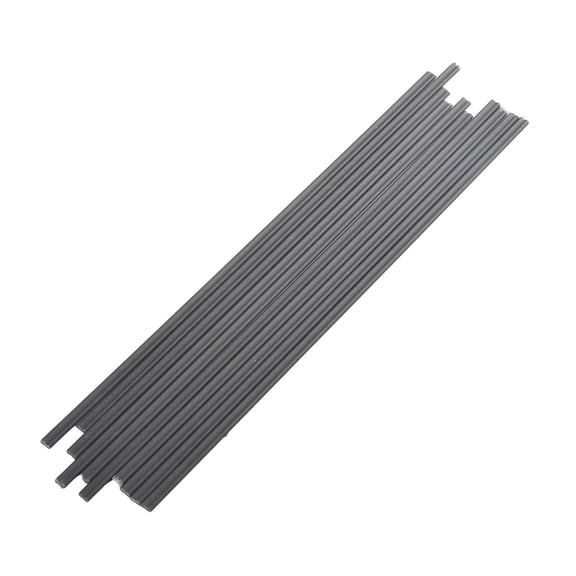 10Pcs 9.84 Inch Plastic Welding Rods Abs/Pp/Pvc/Pe Welding Bumper Repair Grey(Pvc)