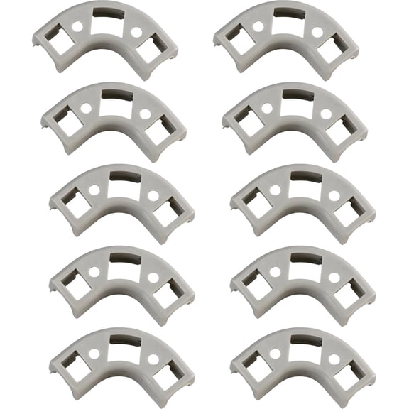10Pcs 90 Degree Elbow Conduit 1/4 Flow Elbow Clamp, Right Angle Adapter for 1/4’’ PE Pipe RO Tubing Fittings Water Filter Reverse Osmosis Parts, Grey