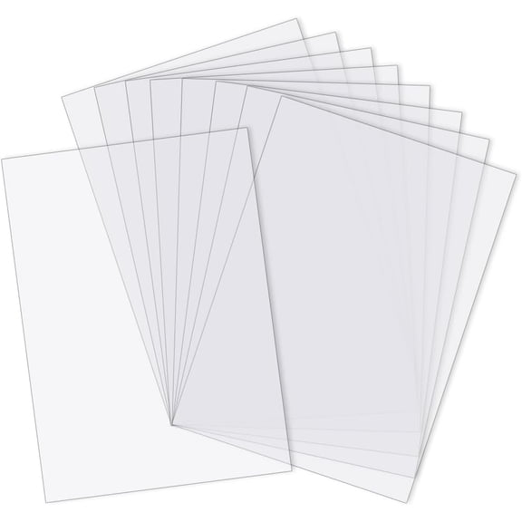 10Pcs A4 Flexible Plastic Sheets Clear 0.3mm Office Reports Presentation Covers Document Protection Blank Transparent Films Sheet