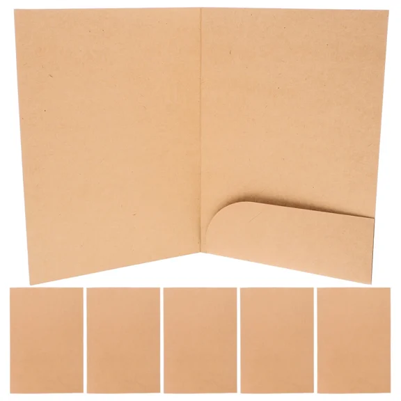 10Pcs A4 Simple File Folder Paper Folder Single Slot Document Organiser