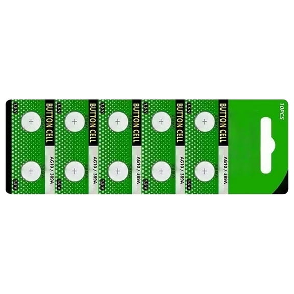 Laikoutd 10PCS AG10 Button Cell 189 389 390 LR1130 LR54 Button Battery For Watch Car Remote Control Electric Toy Accessories