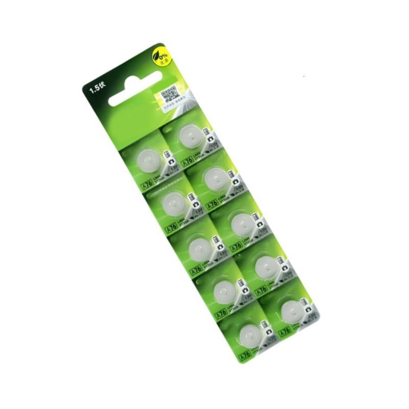 10Pcs AG13 Batteries Button Cell Battery 1.5V LR44 A76 357 357A ...