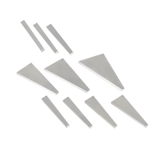 10Pcs Accuracy Angle Block Set 1 to 5 Degree and 5 to 30 Degree Angle Gauge Block Set$$Other