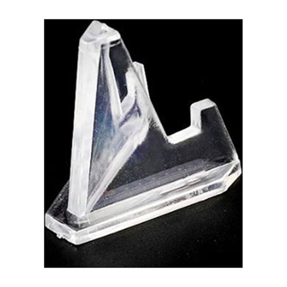 10Pcs Acrylic Badge Storage Racks with Clear Design for Display and Organization