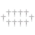 thumbnail image 1 of 10Pcs Acrylic Cross Cake Topper Cross Cake Decoration Durable Lightweight Creative DIY Cake Supplies for Anniversary Holidays Silver, 1 of 9