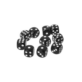 20Pcs 6 Sided Color Dot Dice - Teaching Dice For Kids, Board Games, Math Learning, 16mm Plastic Dice