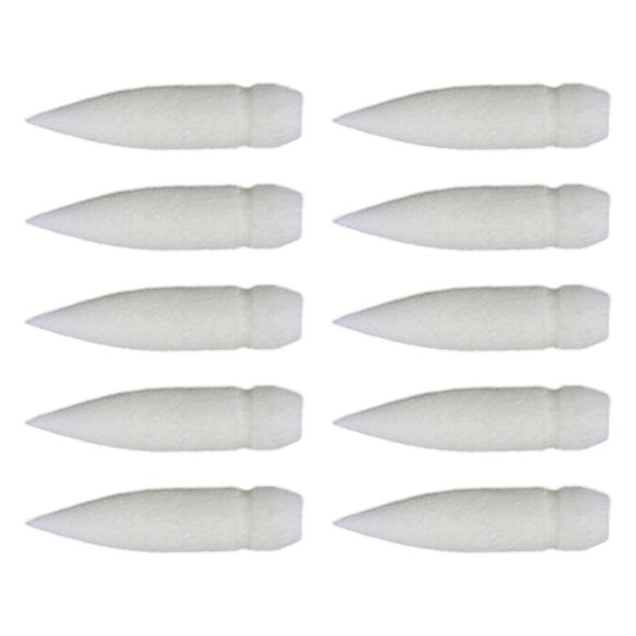 10Pcs Acrylic Marker Refill Tip Soft Nylon Bristles Brush Tip Replacements 1mm-4mm Line Wide Acrylic Paint Pen Brush Tip