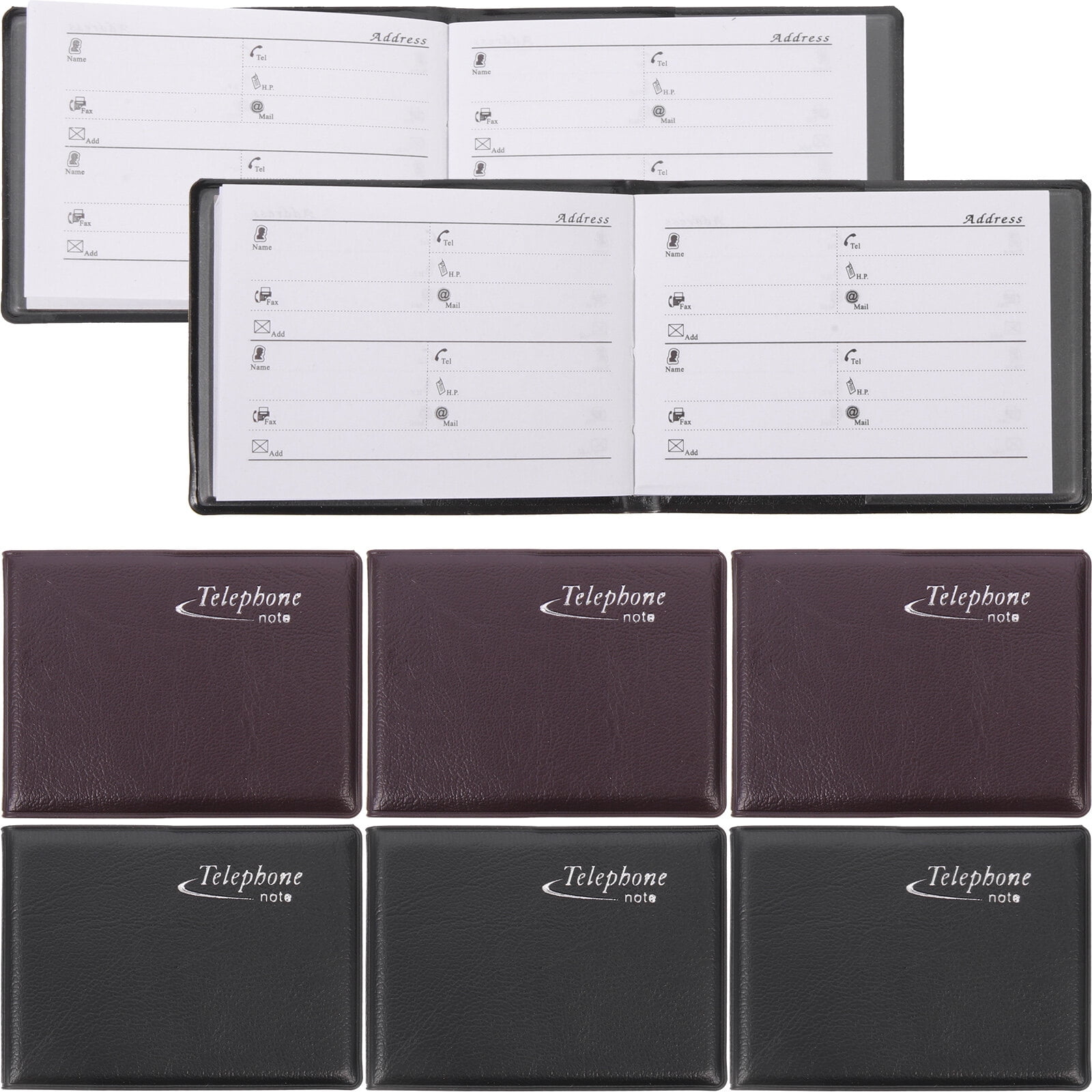 10Pcs Address Organizer Pocket Phone Book Home Contact Book Address