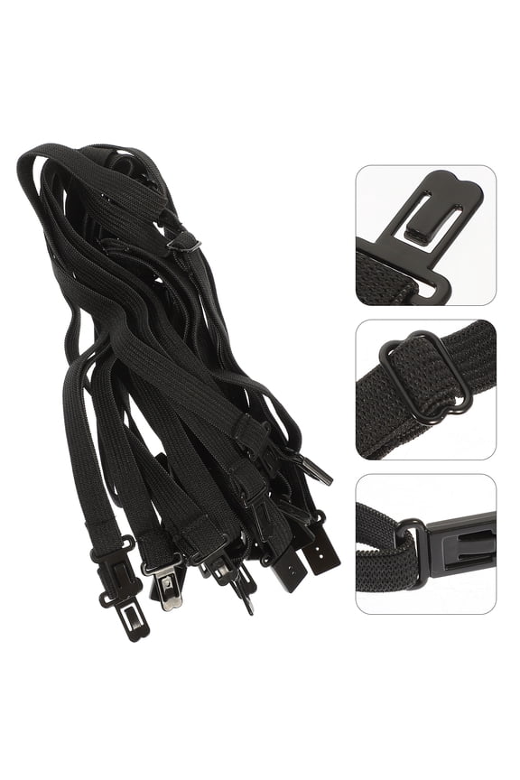 10Pcs Adjustable Band Wear-Resistant Strap Bow Tie Elastic Strap Band for Party Bow Tie