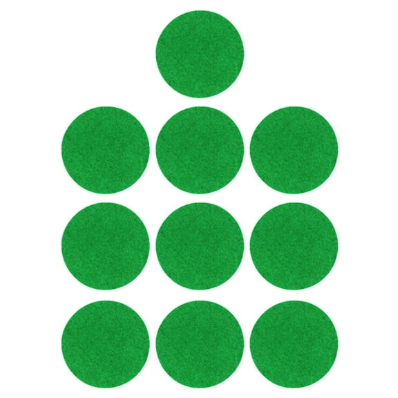 10Pcs Air Hockey Mallet Felt Pads Air Hockey Table Felt Pushers for Game Table