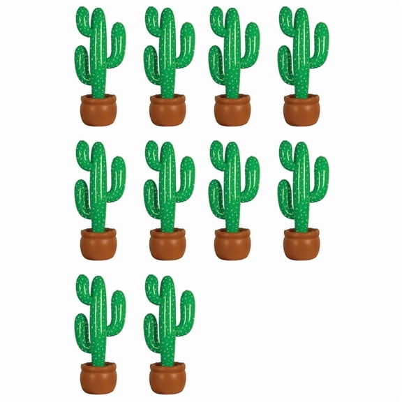 10Pcs Air Inflatable Cactus Coconut Tree Home Pool Outdoor Party Decoration Props Inflatable Tree Decor