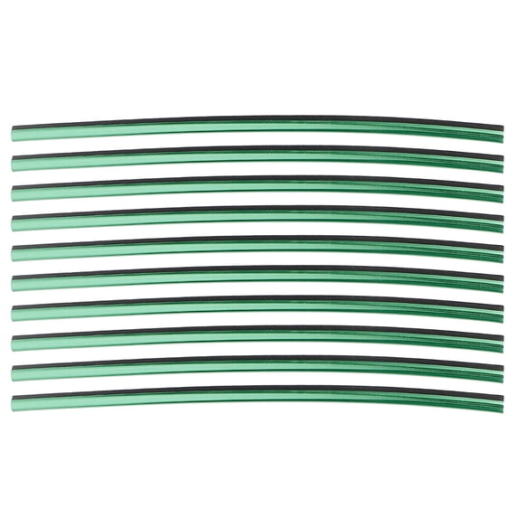 Bright Green Upholstery Socket Strips for Car Decoration with Durable Synthetic Material 10Pcs