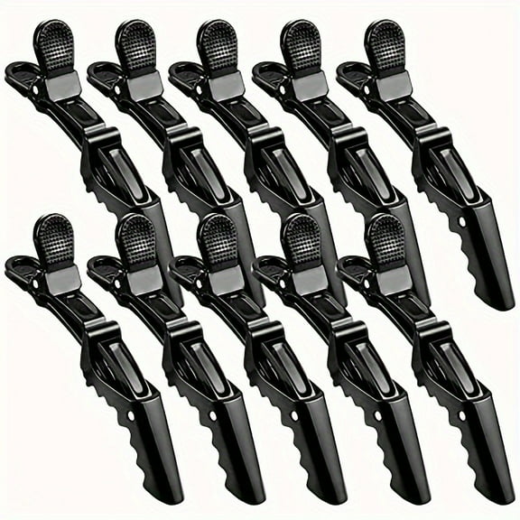 10Pcs Alligator Hair Clips Hairdressing Clamps Plastic Hair Claw Professional Barber Salon Styling Hairpins Hair Accessories
