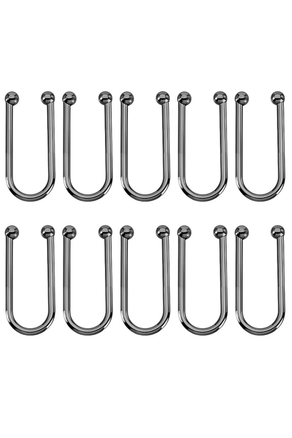 10Pcs Alloy Bikini Clips U Shape Ring Buckle Alloy Bikini Connectors Bra Clasp Replacement Part Metal Bra Front Closure Linker for Swimwear Front Clasp Making Garment Accessory Gunmetal making