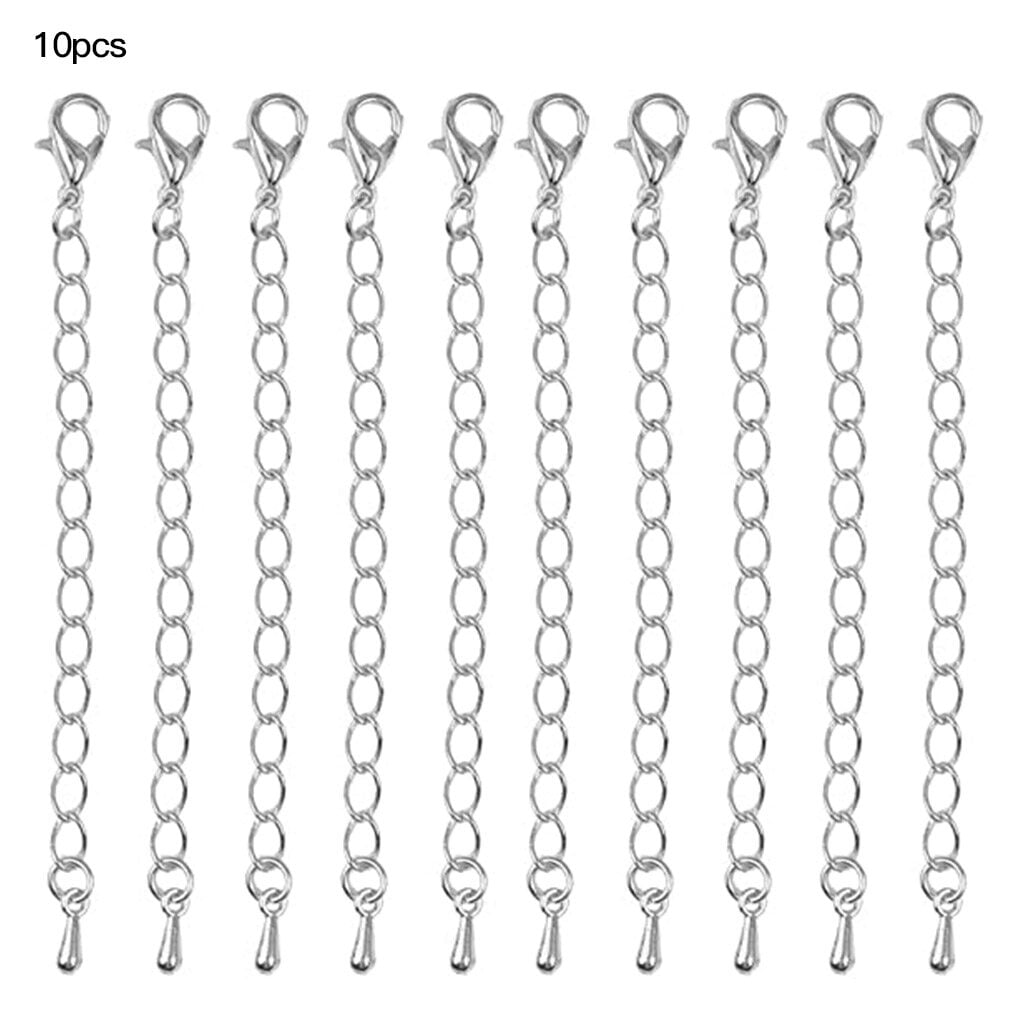 TOP DREAM FURNITURE 10Pcs Alloy Extended Chain Necklace Bracelet Extender Jewelry Making Accessories