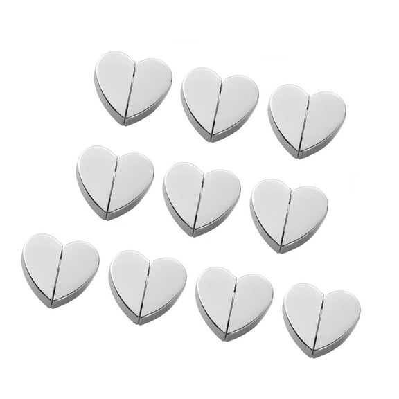 10Pcs Alloy Heart Curtain Clip Closures Systems Light Leaks Maintain Privacy Home Decoration
