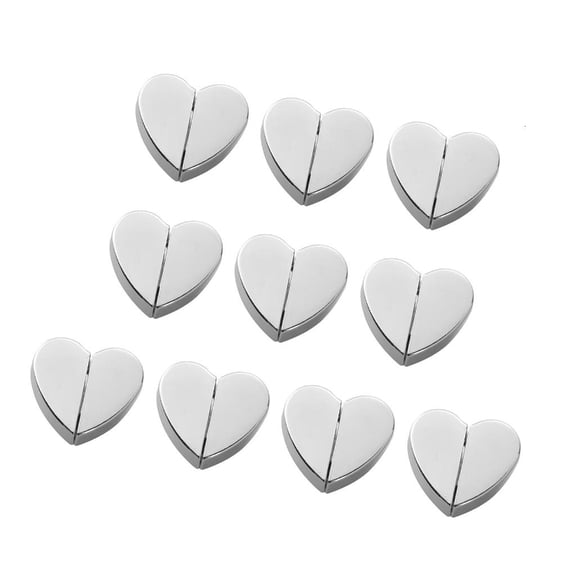 10Pcs Alloy Heart Curtain Clip Magnetic Closures Systems Light Leaks Maintain Privacy Home Decoration