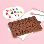10Pcs Alphabet Chocolate Silicone Molds! Iuhan Alphabet Chocolate Molds, 26 Letter Silicone for Baking, Reusable Candy Fondant Chocolate Molds, A-Z Letter Chocolate Molds for DIY Desserts Cake