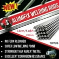 thumbnail image 1 of 10Pcs Aluminium Welding Rods Wire Brazing Easy Melt Solder Low Temperature, 1 of 8