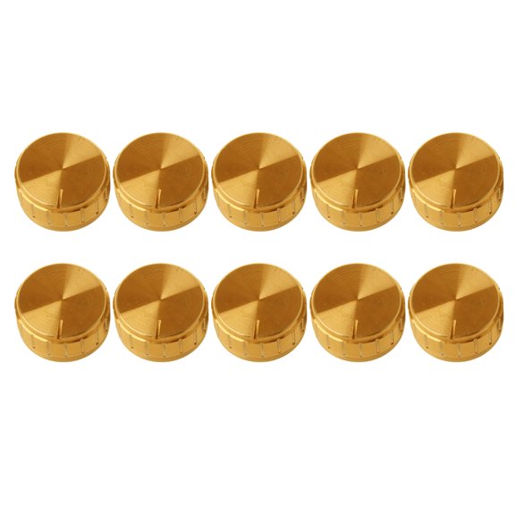 10Pcs Aluminum Alloy Potentiometer Control Knob Guitar Volumes Control Knob 6mm Shaft Hole Amplifier Knob Easy to Install