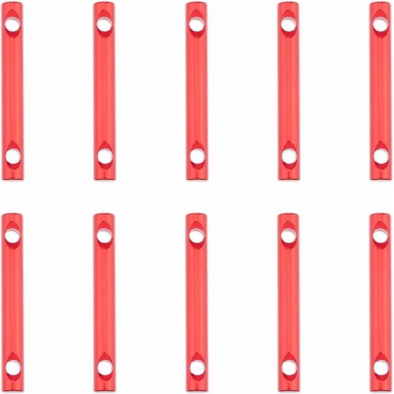10Pcs Aluminum Alloy Rope Adjuster Tent Rope Tensioner Red Guyline Cord Fasteners Tent Rope Adjusters Tent Line Cord for Camping Accessories Hiking Outdoor