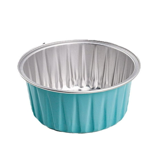 10Pcs Aluminum Foil Round Shaped Cup with Lids For Creme Home 2024 K8F0