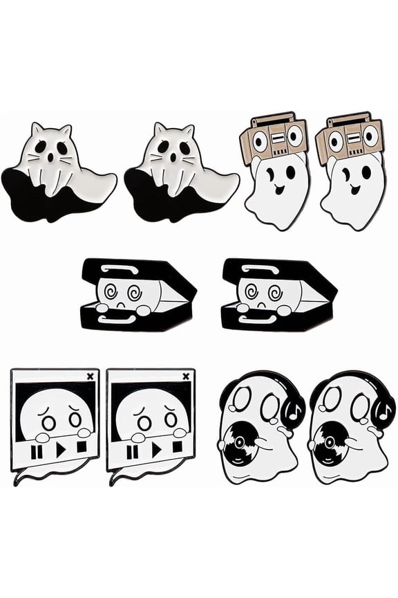 10Pcs Anime Enamel Pins Set Funny Lapel Pin 5 Styles Musical Instruments Cute Alloy Badges Brooch Bulk for Clothes Jackets Backpack Cartoon Party Favors Supplies