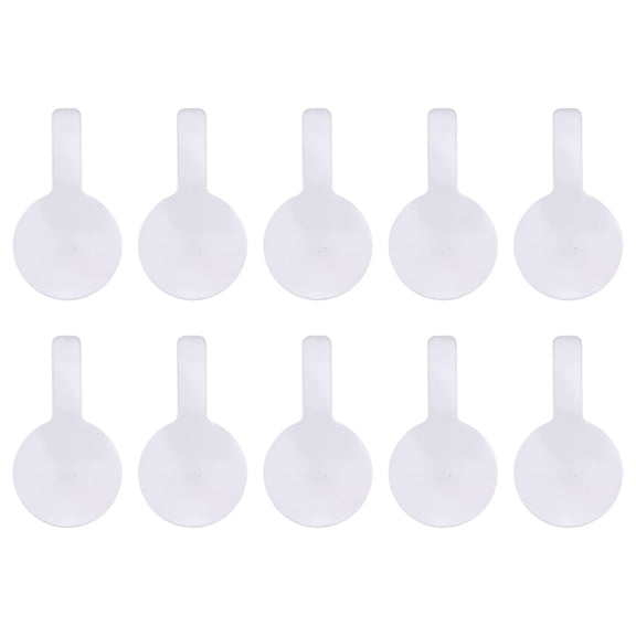 10Pcs Answer Paddles Small Handheld Double Side Whiteboards Round Square Signs Auction Paddles for Classroom