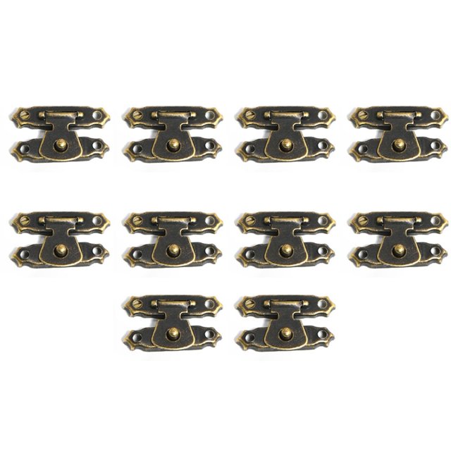 10Pcs Antique Bronze/Gold Jewellery Box Suitcase Latch Lock Clasp Hasp