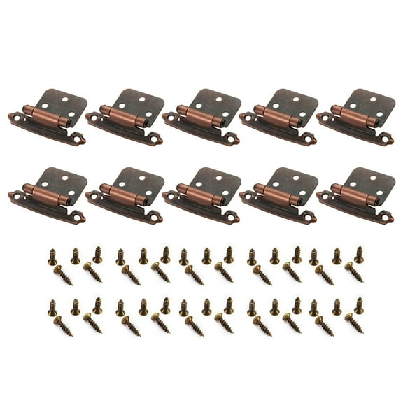 10Pcs Antique Self Closing Hinges Hardware for Bathroom Furniture Cupboard