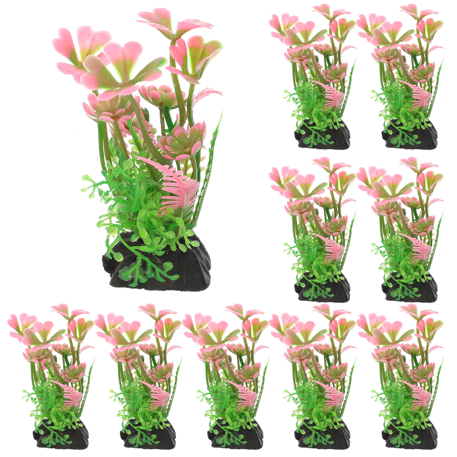 10Pcs Aquarium Plants Aquarium Plants for Betta Fish Tank Artificial